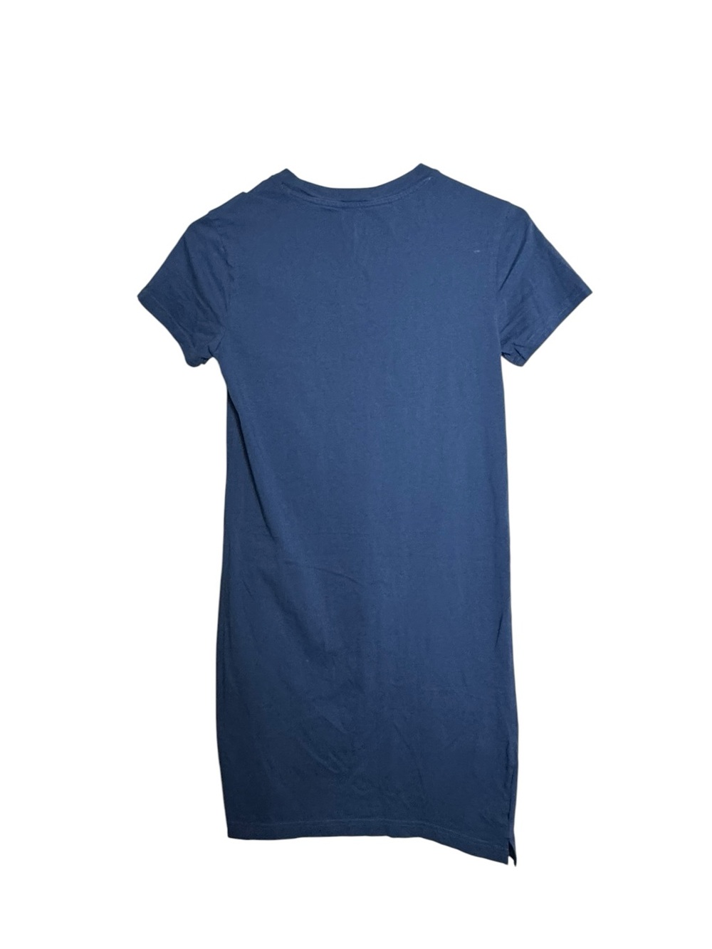 Pact Organic Cotton Womens Blue Crew Neck T shirt Dress  Size XXS